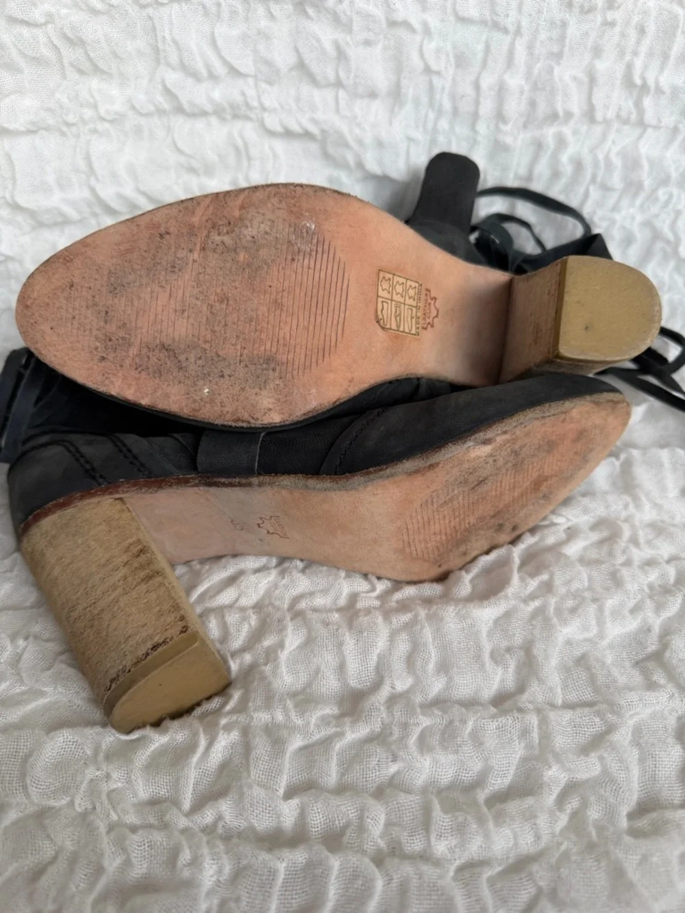 Free People Seven Wonders Leather Ankle Boots EU 38 US 7.5 8